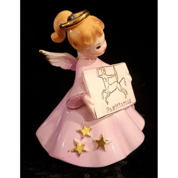 Vintage Josef Originals SAGITTARIUS Horoscope Angel Series Zodiac Girl Figure - Picture 4 of 6